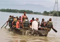 Sông vỡ bờ do mưa lớn nhấn chìm bang Assam, Ấn Độ, 9 nguồi chết, hơn nửa triệu người ảnh hưởng