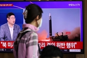 Triều Tiên bắn loạt tên lửa ngay sau khi Tổng thống Mỹ rời Nhật Bản