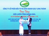 Golf Long Thành tài trợ 10 tỉ đồng cho chương trình “Mẹ đỡ đầu” tỉnh Đồng Nai