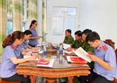 VKSND huyện Châu Thành trực tiếp kiểm sát tại Nhà tạm giữ Công an cùng cấp