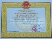 VKSND huyện Cư Mgar được công nhận Danh hiệu đạt chuẩn văn hóa