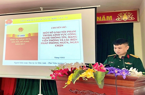 VKSQS khu vực 41 phối hợp phổ biến, giáo dục pháp luật năm 2022