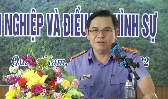 VKSND tỉnh Quảng Nam tập huấn về pháp luật và điều tra hình sự cho công chức Kiểm lâm