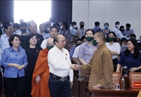 Chủ tịch nước tiếp xúc cử tri là trí thức, chức sắc các tôn giáo tại TP Hồ Chí Minh
