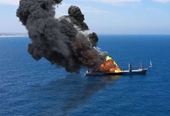 Tàu hàng của Nga bất ngờ bốc cháy trên Biển Nhật Bản