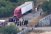 Phát hiện 46 thi thể người di cư trong thùng xe đầu kéo ở biên giới Mỹ- Mexico