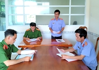 Trực tiếp kiểm sát hoạt động giải quyết khiếu nại, tố cáo trong tố tụng hình sự tại Công an huyện Ngọc Hiển, tỉnh Cà Mau