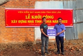 VKSND tỉnh Đắk Lắk xây nhà tình nghĩa tặng cán bộ hưu trí