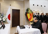Lãnh đạo cấp cao Việt Nam ghi sổ tang, viếng cố Thủ tướng Nhật Bản Abe Shinzo