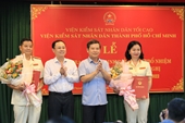 Trao quyết định bổ nhiệm 2 Phó Viện trưởng VKSND TP Hồ Chí Minh