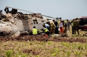 Hiện trường vụ trực thăng rơi khi vây bắt trùm ma túy Mexico khiến 14 thủy quân lục chiến tử vong