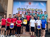 VKSND thành phố Mỹ Tho tỉnh Tiền Giang tổ chức giải đá cầu lưới