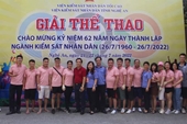VKSND tỉnh Nghệ An tổ chức giải thể thao chào mừng 62 năm ngày thành lập Ngành