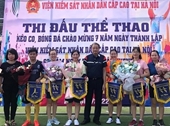 VKSND Cấp cao tại Hà Nội tổ chức Hội thi cắm hoa nghệ thuật và thi đấu thể thao