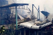 Cháy lớn thiêu rụi 3 căn nhà ở An Giang