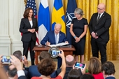 Tổng thống Mỹ Biden ký các nghị định thư phê chuẩn kết nạp Phần Lan và Thụy Điển vào NATO