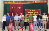 Phường Phú Lương Hà Nội  Trang bị xe chữa cháy mini cho đội PCCC tự quản