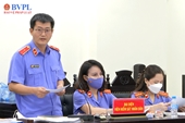 Hình ảnh Kiểm sát viên tại phiên tòa xét xử cựu Đại tá Phùng Anh Lê