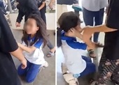 Nữ sinh lớp 6 bị học sinh cùng trường đánh hội đồng phải quỳ lạy