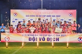 Giải bóng đá nữ Cúp Quốc gia 2022 Tuyển TP Hồ Chí Minh I lên ngôi vô địch bằng loạt sút luân lưu