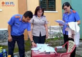 VKSND huyện Tân Phước, tỉnh Tiền Giang kiểm sát tiêu hủy vật chứng