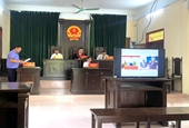 VKSND huyện Ninh Giang phối hợp tổ chức 2 phiên tòa trực tuyến