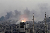 Israel tấn công sân bay Aleppo, Syria khai hỏa phòng không đáp trả