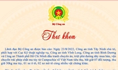 Thứ trưởng Bộ Công an Nguyễn Duy Ngọc gửi thư khen ngợi lực lượng Công an tỉnh Tây Ninh