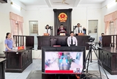 VKSND huyện Thạnh Trị phối hợp tổ chức phiên tòa trực tuyến