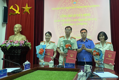 VKSND TP Hải Phòng bổ nhiệm, điều động lãnh đạo cấp phòng