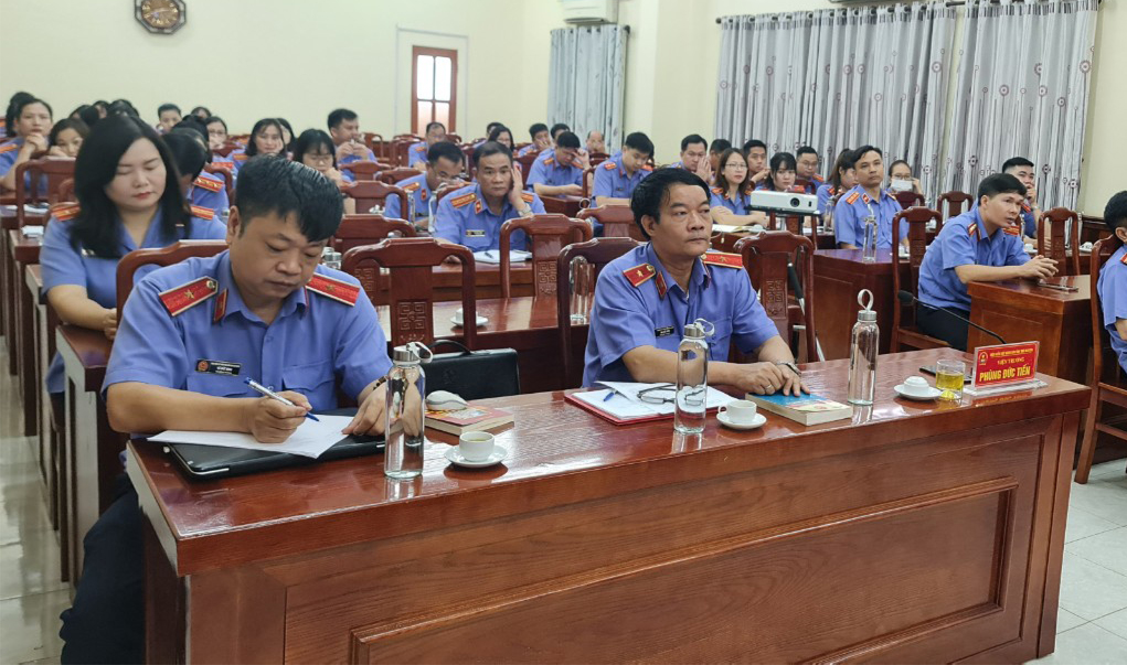 VKSND tỉnh Thái Nguyên Tập huấn về kỹ năng kiểm sát giải quyết án hình sự