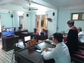 VKSND quận Thanh Khê phối hợp tổ chức phiên tòa trực tuyến