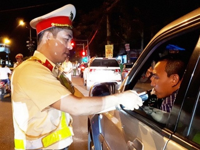 7 tài xế bị xử phạt 245 triệu đồng vì quá nồng độ cồn