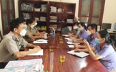 VKSND huyện Vĩnh Lộc kiến nghị Chủ tịch xã về quản lý hộ tịch