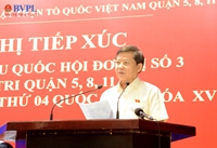 Viện trưởng VKSND tối cao Lê Minh Trí tiếp xúc cử tri tại TP Hồ Chí Minh