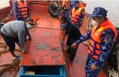 Cảnh sát biển niêm phong 40 000 lít dầu nghi nhập lậu tại Kiên Giang