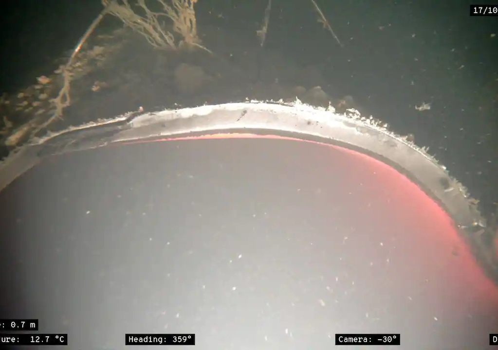 Tiết lộ hình ảnh đầu tiên về đường ống khí đốt Nord Stream 1 dưới biển Baltic sau sự cố rò rỉ