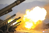 Triều Tiên bắn hàng trăm quả đạn pháo giữa lúc Hàn Quốc tập trận