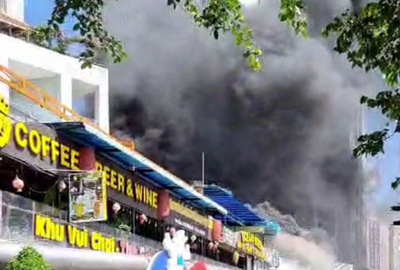 Cháy quán Ocean Beer tại TP Vũng Tàu