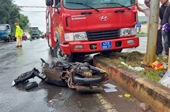 Thiếu nữ tử vong sau khi va chạm với xe cứu hỏa ở Đắk Lắk
