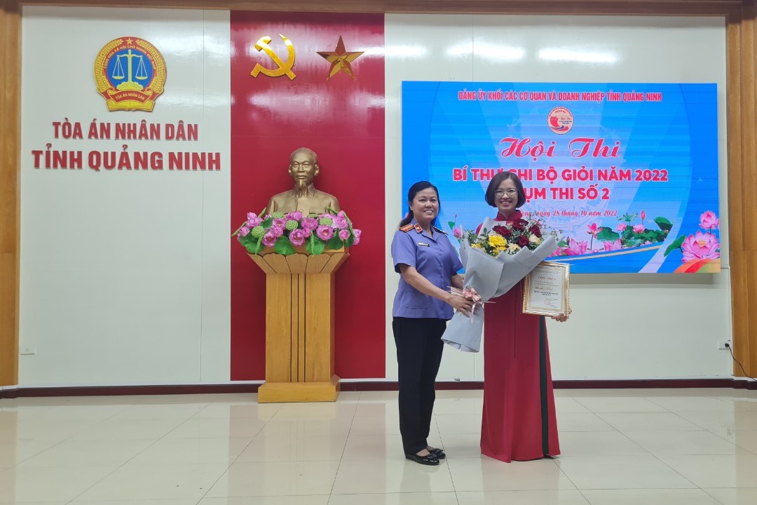 VKSND Quảng Ninh giành Giải Nhất Hội thi Bí thư Chi bộ giỏi