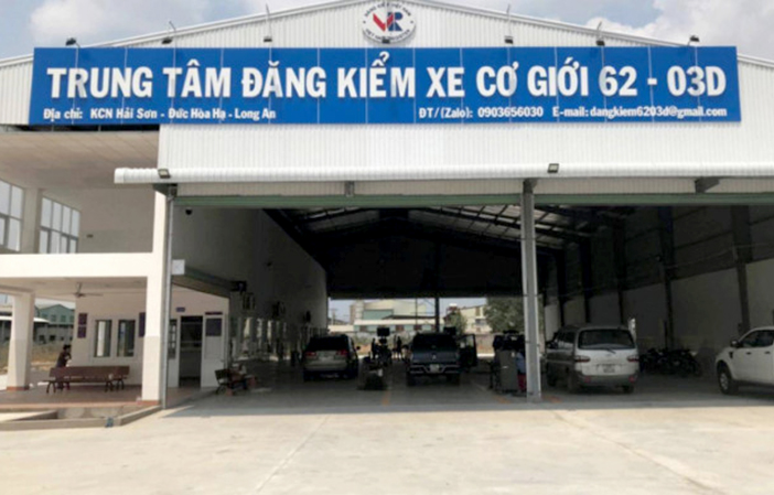 Tạm đình chỉ trung tâm đăng kiểm 62-03D tại Long An