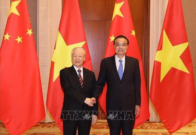 Tổng Bí thư Nguyễn Phú Trọng hội kiến Thủ tướng Trung Quốc Lý Khắc Cường