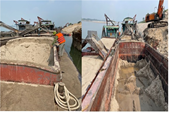 Bắt giữ đối tượng khai thác cát trái phép tại huyện Ba Vì