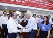 Chủ tịch nước Nguyễn Xuân Phúc tiếp xúc cử tri Quận 10, TP Hồ Chí Minh