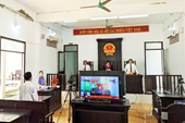 Phối hợp tổ chức phiên tòa trực tuyến xét xử vụ án hình sự tại huyện Long Phú, tỉnh Sóc Trăng