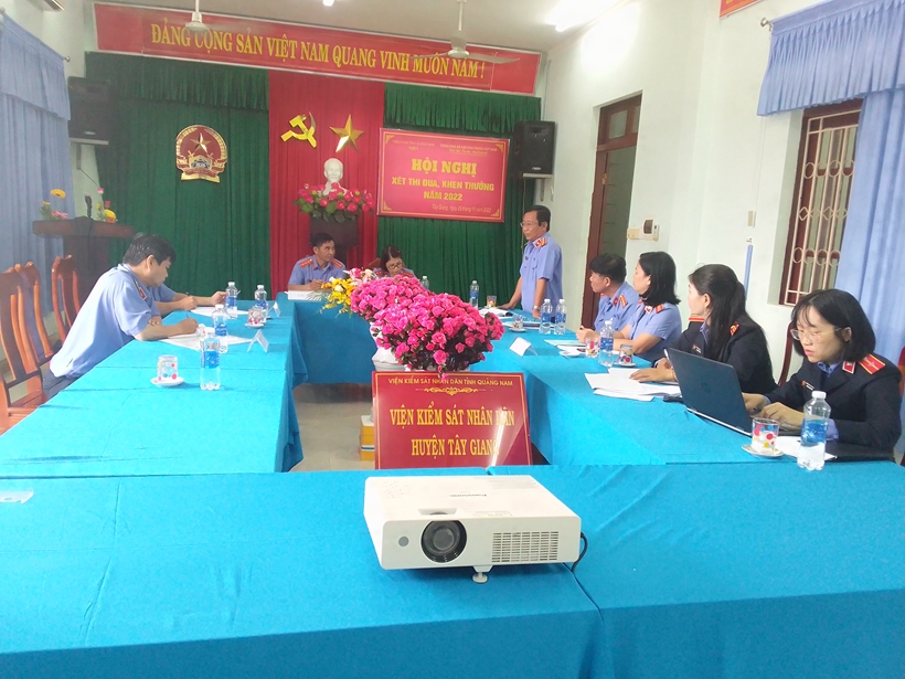 Cụm thi đua số 3 VKSND tỉnh Quảng Nam bình xét, suy tôn các đơn vị xuất sắc
