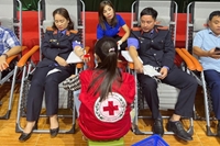 VKSND huyện Thường Xuân Thanh Hóa tham gia máu nhân đạo
