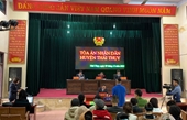 VKSND huyện Thái Thụy phối hợp tổ chức 3 phiên tòa hình sự xét xử lưu động