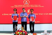 VKSND tỉnh Kiên Giang trao các quyết định về công tác cán bộ